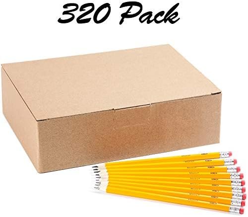 Madisi Wood-Cased #2 HB Pencils, Yellow, Pre-sharpened, Bulk Pack, 320 pencils - Image 2