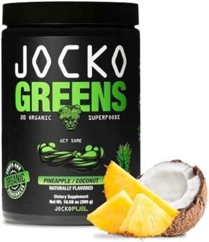 Jocko Fuel Daily Greens Powder - Premium Organic Greens Superfood Powder for Gut Health, Digestion, Bloating, Immune Support with Spirulina, Chlorella, Digestive Enzymes, & Probiotics - 30 Servings