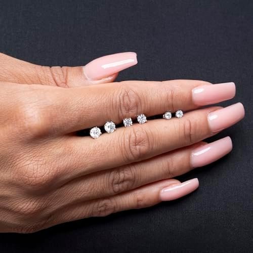 Amazon Essentials 0.25 to 1 Carat IGI Certified Solitaire Lab Grown Diamond Stud Earrings for Women in 14k Gold - 4 Prong Round Cut (G-H Color, VS1-VS2 Clarity) - Gold Stud Earrings - Stud Earrings for Women - Image 5