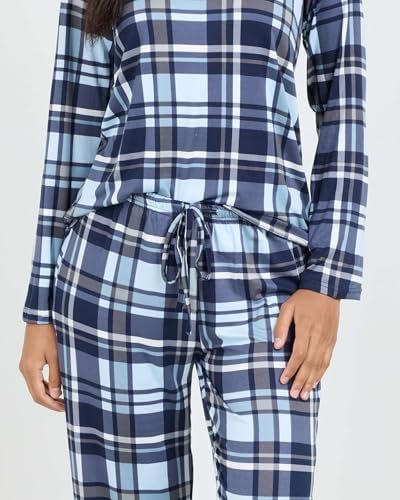 Real Essentials 2 Pack: Women's Pajama Set - Choose from Short Sleeve with Pocket or Long Sleeve without Pocket - Image 5