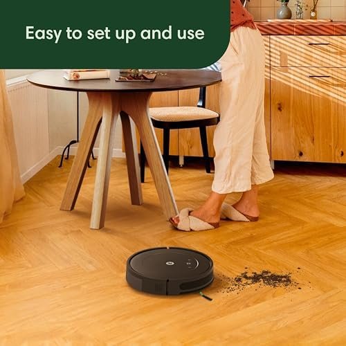 iRobot Roomba Vac Robot Vacuum (Q0120) - Easy to use, Power-Lifting Suction, Multi-Surface Cleaning, Smart Navigation Cleans in Neat Rows, Self-Charging, Alexa - Image 4