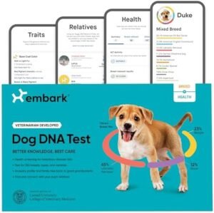 Embark Breed & Health Kit - Dog DNA Test - Discover Breed, Ancestry, Relative Finder, Genetic Health, Traits, COI