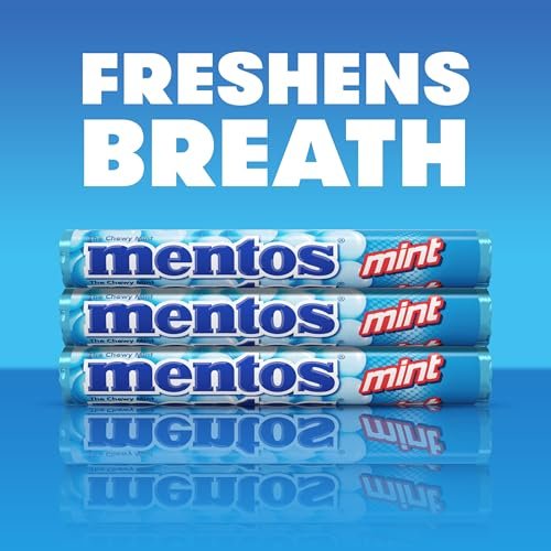Mentos The Chewy Mint Candy - Mint Flavor 1.32oz Rolls - 15 Rolls - Image 3