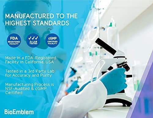 BioEmblem Triple Magnesium Complex | 300mg of Magnesium Glycinate, Malate, & Citrate for Muscles, Nerves, & Energy | High Absorption | Vegan, Non-GMO | 90 Capsules - Image 7