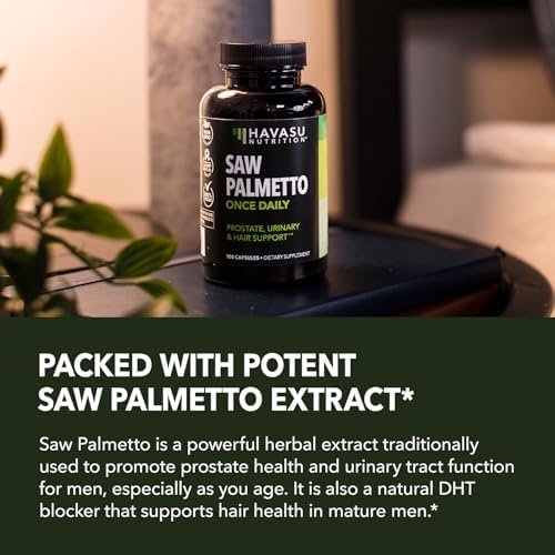 Saw Palmetto for Men Prostate Health Supplement to Promote Urinary Tract Function - 500mg Per Serving - 100 Count - DHT Blocker Hair Vitamin - Vegan, Non-GMO Capsules, Over 3 Month Supply - Image 7