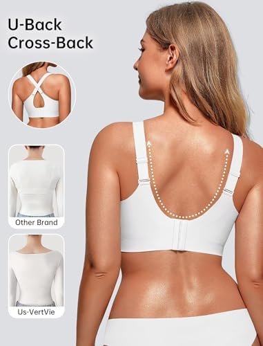 Vertvie Womens Seamless Lift Bras Wireless Push Up No Underwire Full Coverage Bralettes Comfort Supportive Sports T-Shirt Bra - Image 4